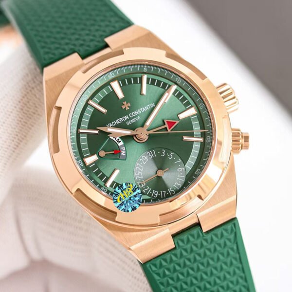 Replica of vacheron constantin Overseas Dual time 7920V/210R-B965 41mm Pink Gold