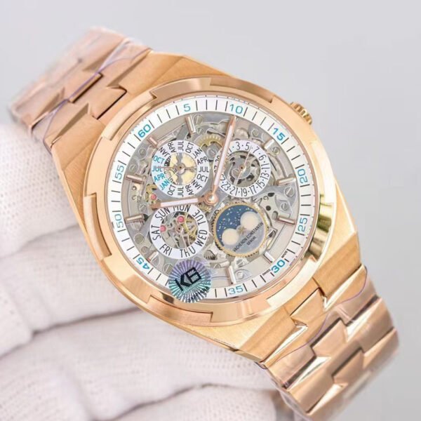 Replica Overseas Perpetual calendar ultra-thin skeleton