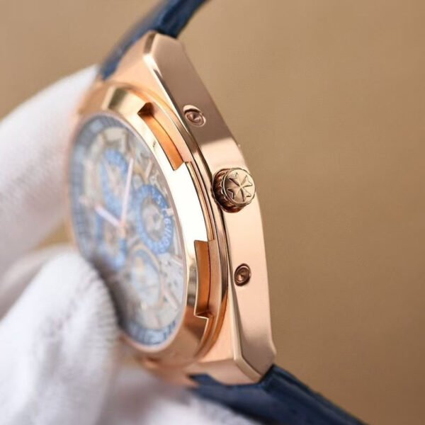 Replica overseas perpetual calendar ultra-thin skeleton Pink Gold price