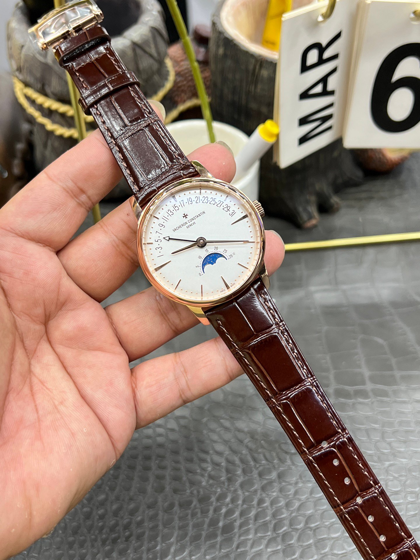 best replica luxury Vacheron Constantin watches Men's high quality imitation Patrimony 1077277344 - Image 9